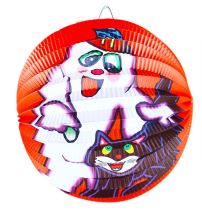Lampion Halloween koule 25 cm - Horrorová párty