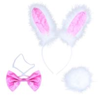 Dospělá - dětská sada zajíček - králík - Velikonoce - Karnevalové masky, škrabošky