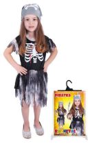 Kostým pirátka Skeletonka vel. S - Halloween - Sety a části kostýmů pro děti