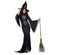 Kostým Čarodějnice černá 168 cm velikost 38 - Klobouky, helmy, čepice