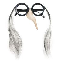 Brýle s nosem čarodějnice - čaroděj - Halloween - Čelenky, věnce, spony, šperky