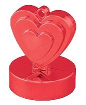 Težítko na balónky - srdce červené - Valentýn - Svatební sortiment