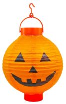 Svítící lampion s motivem dýně - pumpkin - HALLOWEEN - 28 cm - Karneval