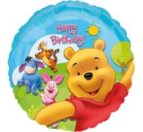 Balón foliový 43 cm - Medvídek Pú - Pooh - Disney licence