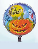Balón foliový Happy Halloween 45 cm - Klobouky, helmy, čepice