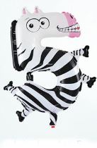 Balón foliový Zebra  35 cm  5 (NELZE PLNIT HELIEM) - Latex