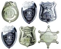Odznak policejní 6 ks v sáčku - Nafukovací doplňky