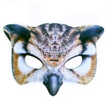 Maska sova - škraboška - dětská - Karnevalové doplňky