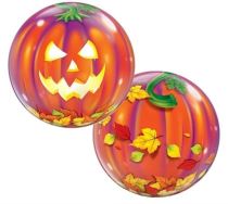 Balónek dýně - pumpkin - Jack O' Lantern - Halloween 56cm - Fóliové