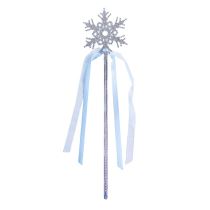 Hůlka sněhová vločka - 34 cm - Vánoce - Čelenky, věnce, spony, šperky