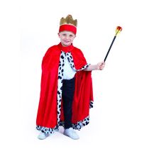 Dětský kostým král - královský plášť - Kostýmy pro holky
