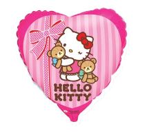 Balón foliový 45 cm  Hello Kitty s medvídky - Oslavy