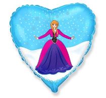 Balón folióvý 45 cm - Královna ledu ALEXIE - Kostýmy pro holky
