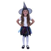 Kostým čarodějnice - Halloween - vel. 3-10 let - Dekorace