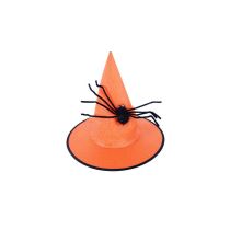 Klobouk s pavoukem - Halloween - čarodějnice - Dekorace