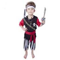 Dětský kostým Pirát s šátkem vel. (M) EKO - Karnevalové doplňky