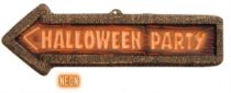 Šipka - směrovka 3D Halloween party - 56 cm - Halloween dekorace