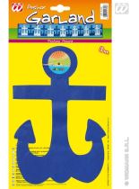 Girlanda námořní - kotva -300 cm - Námořnická párty