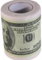 Toaletní papír DOLARY - 100 USD - Párty doplňky