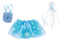 Sukně TUTU zimní,  hůlka, kabelka - Karnevalové kostýmy pro děti