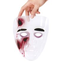 Maska plast průhledná horor - Halloween - Čelenky, věnce, spony, šperky