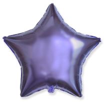 Balón foliový 45 cm  Hvězda LILA - Narozeniny
