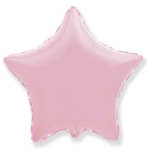 Balón foliový 45 cm  Hvězda pastelová světle růžová - Narozeniny