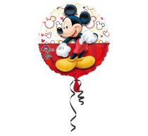 Balón foliový 43 cm - Myšák Mickey Mouse - Narozeniny
