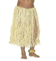 Havajská Sukně Raffia přírodní 78 cm - šíře v pase (100 cm) - Hawaii - Karnevalové doplňky