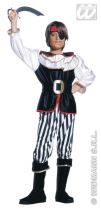 Kostým dětský clasic ostrovní pirát 158cm - Kostýmy pro holky