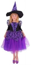 Kostým čarodejnice fialová vel. M - Halloween kostýmy