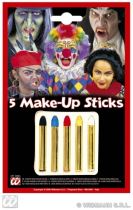 Make-up sada tužek 5ks - Karnevalové doplňky