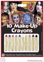 Tužky make-up set 10ks - Kostýmy dámské