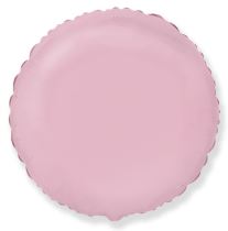 Balón foliový 45 cm Kulatý  pastelově růžový - Narozeniny