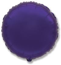Balón foliový 45 cm Kulatý  fialový - Narozeniny