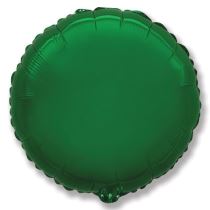 Balón foliový 45 cm Kulatý zelený - Narozeniny