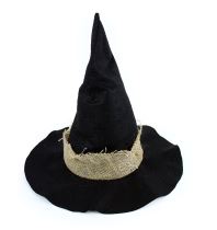 Klobouk čarodějnice - čaroděj - dospělý - Halloween - Čelenky, věnce, spony, šperky