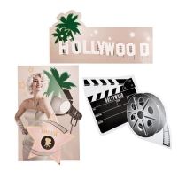 DEKORACE filmová klapka - HOLLYWOOD - VIP filmová / Hollywood párty
