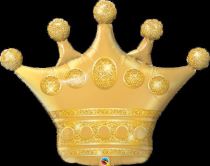 Balón foliový Zlatá korunka - koruna - 104 cm - Princess - rozlučka se svobodou - Čelenky, věnce, spony, šperky
