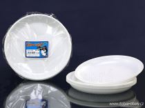 TALÍŘE BÍLÉ - plast - 20 cm - 15 ks - BBQ party / jednorázové nádobí