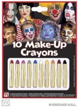 Tužky make-up set 10ks - Kostýmy pro holky