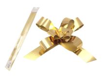 Dekorační stahovací stuha - metalická zlatá - 1 ks - Vánoční dekorace