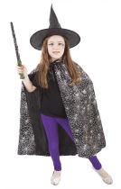 Karnevalový kostým - plášť - čarodějnice - čaroděj s kloboukem / Halloween - Girlandy