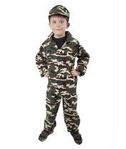Kostým ARMY - voják dětský vel. M - Piloti a letušky
