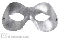 Škraboška - maska Fidelio stříbrná - unisex - VIP filmová / Hollywood párty