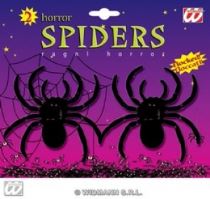 Pavouk poflokovaný 2ks 10cm - Halloween - Halloween dekorace