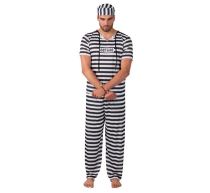 Kostým Vězeň - trestanec - zločinec - vel. M/L - Dekorace
