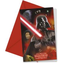 Pozvánky STAR WARS - Hvězdné války - 6 ks - Star Wars - licence
