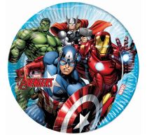 Papírové talíře AVENGERS, 23 cm, 8 ks - Avengers - licence