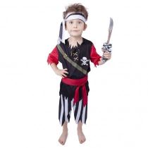 karnevalový kostým pirát s šátkem vel.M - Karnevalové kostýmy pro děti